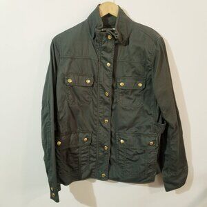 J. Crew Green Relaxed Boyfriend Field Jacket - Medium